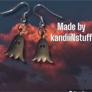 HALLOWEEN GHOST EARRINGS - HANDMADE